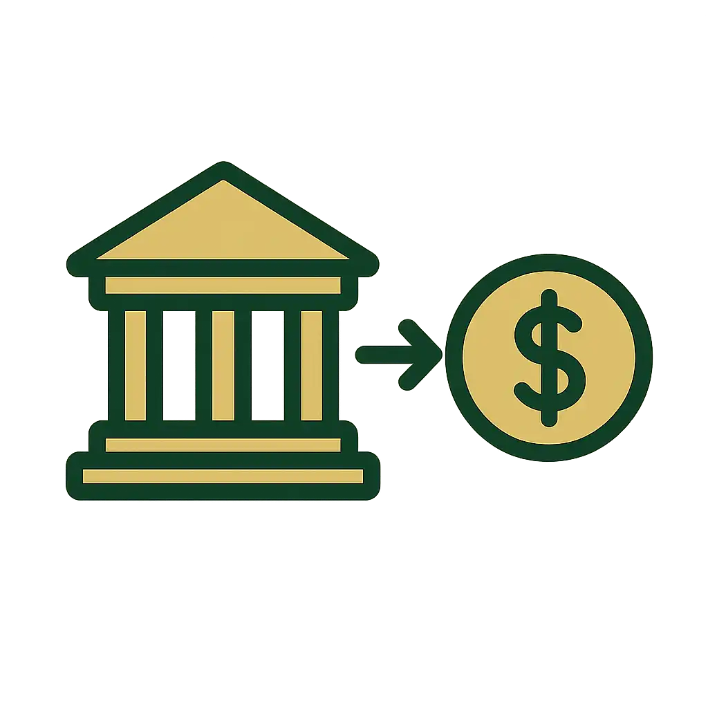 Bank transfer icon